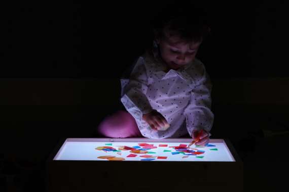 Tavolo Luminoso "LOIS" (luce RGB) - immagine 4