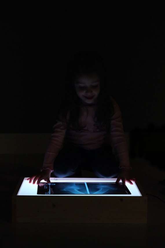 Tavolo Luminoso "LOIS" (luce RGB) - immagine 3